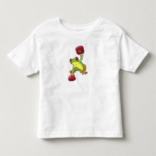 Frog at Boxing with Boxing gloves Toddler T-Shirt