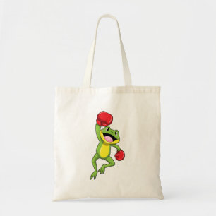 Frog at Boxing with Boxing gloves Tote Bag