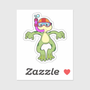 Frog at Diving with Snorkel