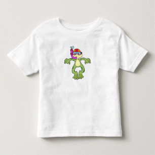 Frog at Diving with Snorkel Toddler T-Shirt