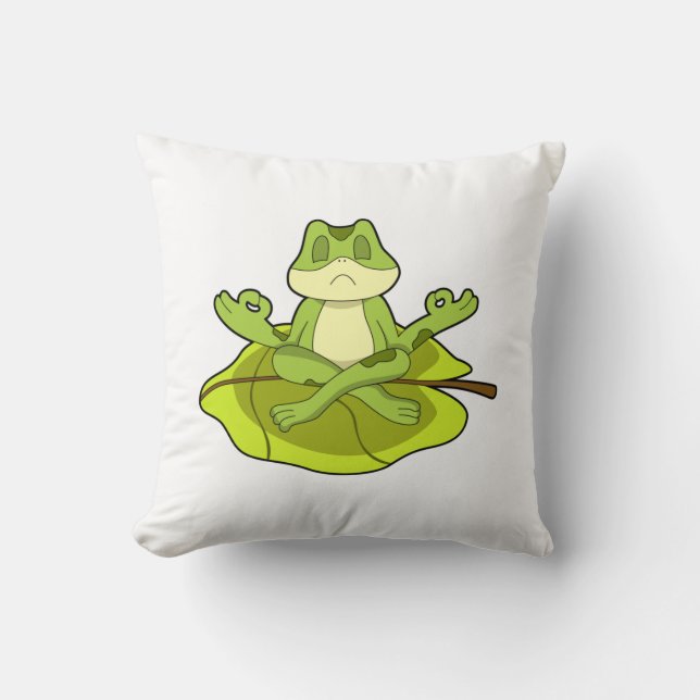 Frog at Meditate Cushion (Front)