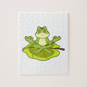 Frog at Meditate Jigsaw Puzzle