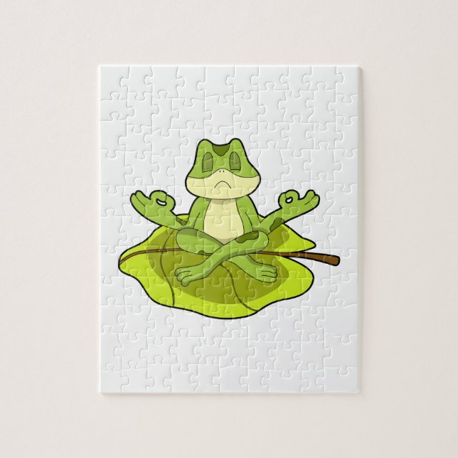Frog at Meditate Jigsaw Puzzle (Vertical)
