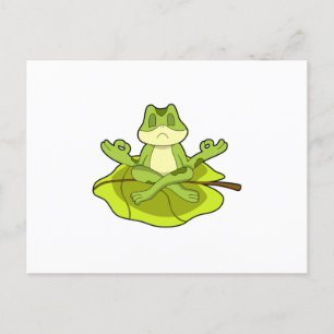 Frog at Meditate Postcard