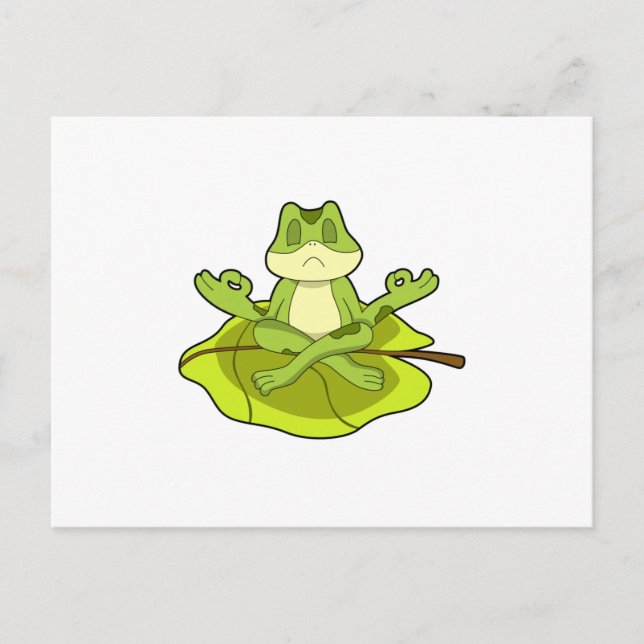 Frog at Meditate Postcard (Front)