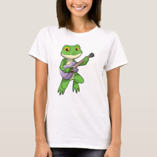 Frog at Music with Guitar T-Shirt