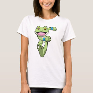 Frog at Running with Sweatband T-Shirt