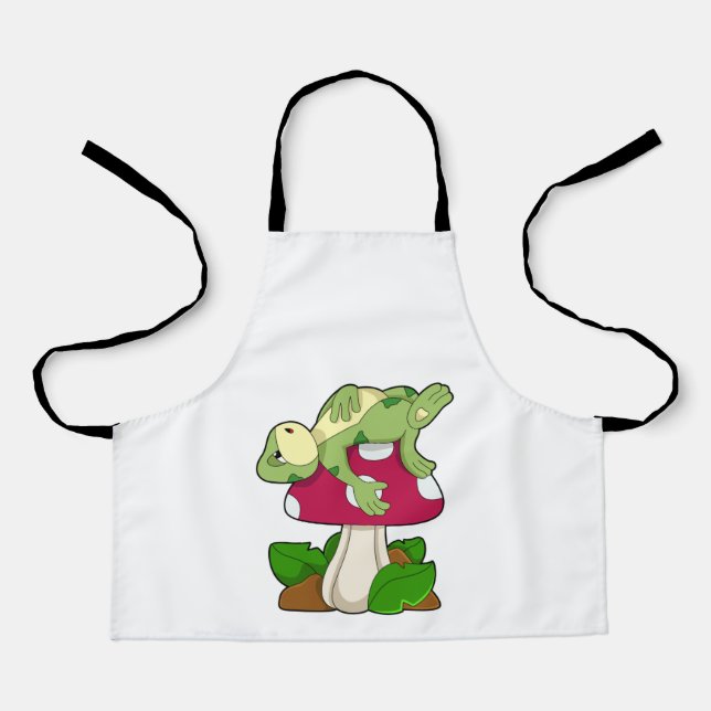 Frog at Sleeping with Mushroom Apron (Front)