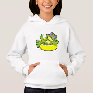 Frog at Swimming with Swim ring