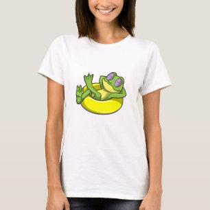 Frog at Swimming with Swim ring T-Shirt