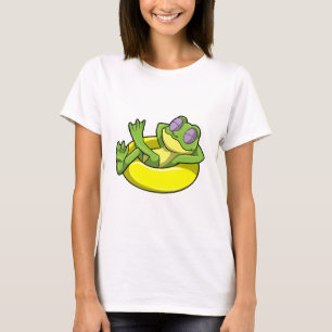 Frog at Swimming with Swim ring T-Shirt