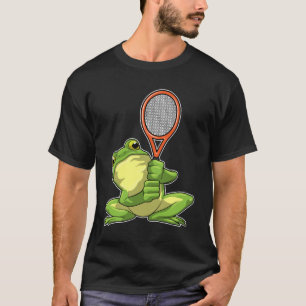Frog at Tennis with Tennis racket T-Shirt