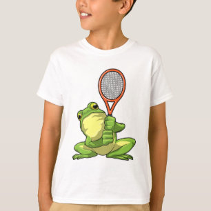 Frog at Tennis with Tennis racket T-Shirt