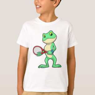 Frog at Tennis with Tennis racket T-Shirt