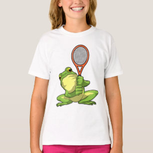 Frog at Tennis with Tennis racket T-Shirt