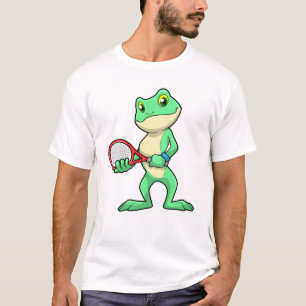 Frog at Tennis with Tennis racket T-Shirt
