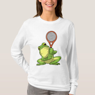 Frog at Tennis with Tennis racket T-Shirt