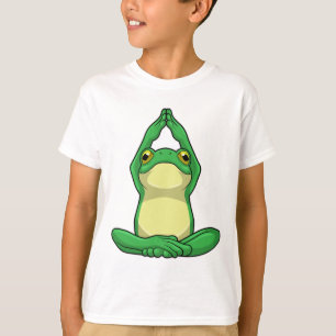 Frog at Yoga in Cross legged T-Shirt
