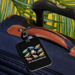 Frog Autism Neurodiversity is Necessary SPED Luggage Tag