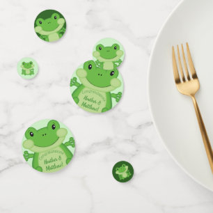 Frog Baby Shower Green Confetti