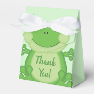 Frog Baby Shower Green Favour Box