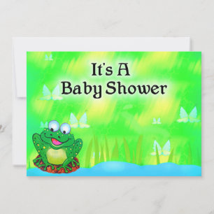Frog Baby Shower Invitation