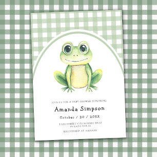 Frog Baby shower Invitation