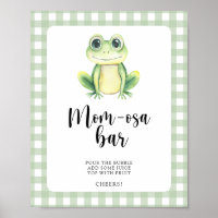 Frog baby shower - Momosa bar