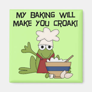 Frog Baker Tshirts and Gifts Magnet