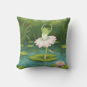 Frog Ballerina Pillow