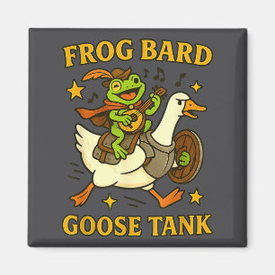 Frog Bard Goose Tank Funny Dnd Party Duo Rpg Art M Magnet
