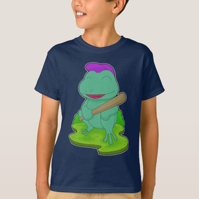 Frog Baseball Baseball bat T-Shirt (Front)