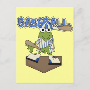 Frog Baseball Home Plate Tshirts and Gifts Postcard