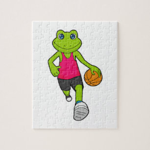 Frog Basketball player Basketball Jigsaw Puzzle