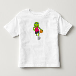 Frog Basketball player Basketball Toddler T-Shirt