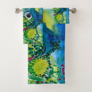 Frog Bath Towel Set