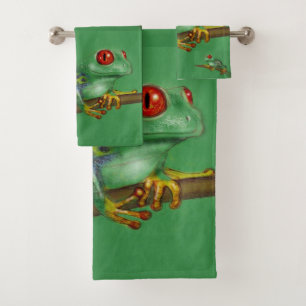 Frog Bathroom Towel Set