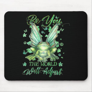 Frog Be You The World Will Adjust St Patricks Day Mouse Mat