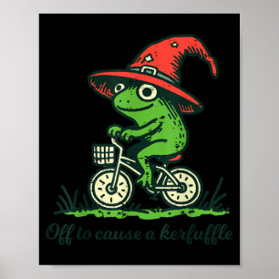 Frog Bicycle Wizard Hat Off to Cause Kerfuffle Men Poster
