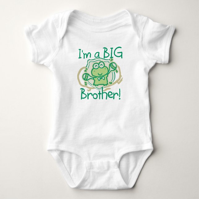 Frog Big Brother Baby Bodysuit (Front)
