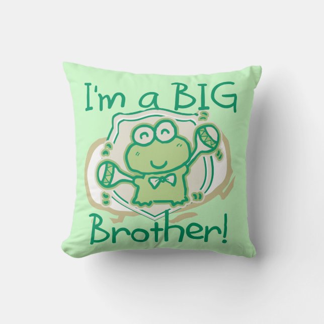 Frog Big Brother Cushion (Front)