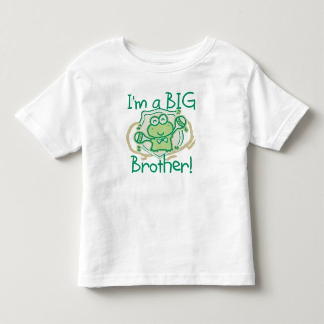 Frog Big Brother Toddler T-Shirt (Front)