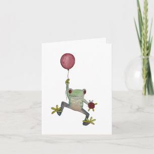 frog birthday card