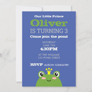 Frog Birthday Invitation