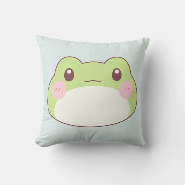 Frog Birthday Kids Art Cushion (Front)