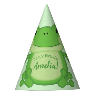 Frog Birthday Party Green Hat