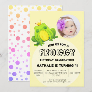 Frog Birthday Party Invitation
