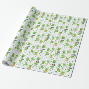 Frog Birthday Wrapping Paper