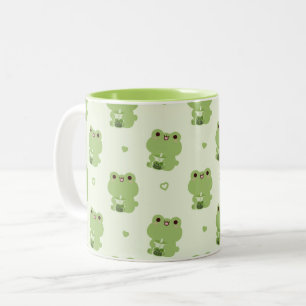 Frog Boba Two-Tone Coffee Mug