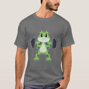 Frog Bodybuilder Dumbbell Bodybuilding T-Shirt